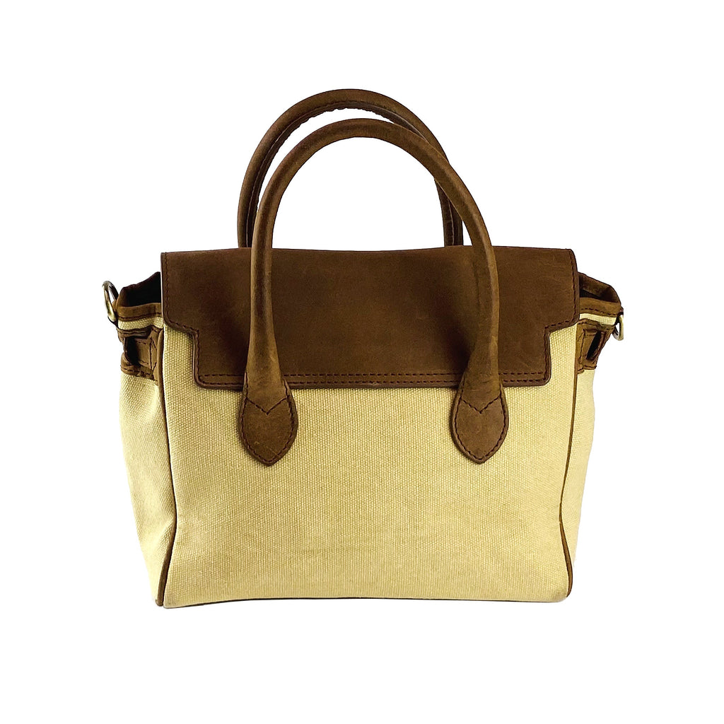 Bolso "Livia" - Beige y cuero