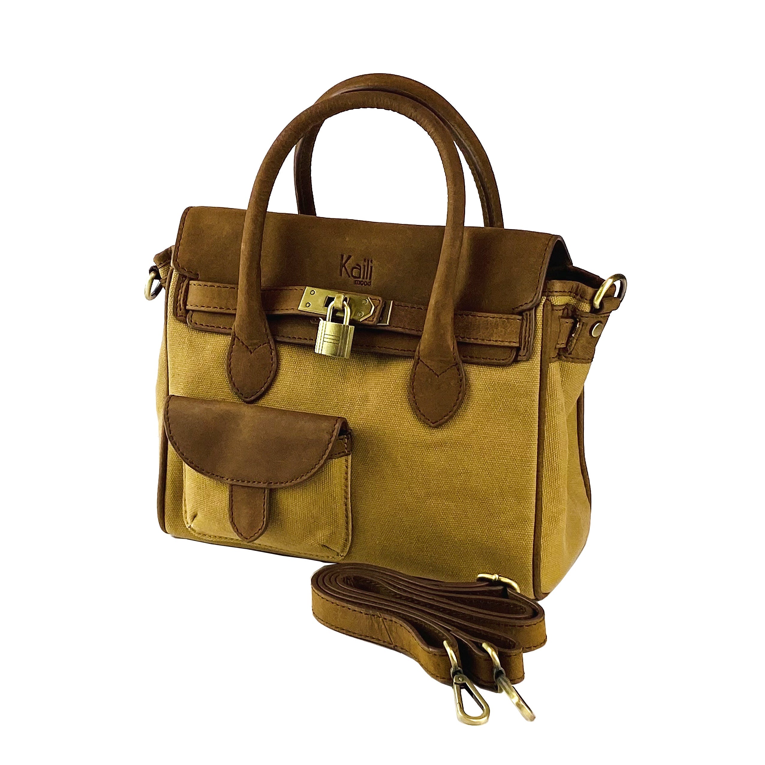 Bolso "Livia" - Avellana y cuero