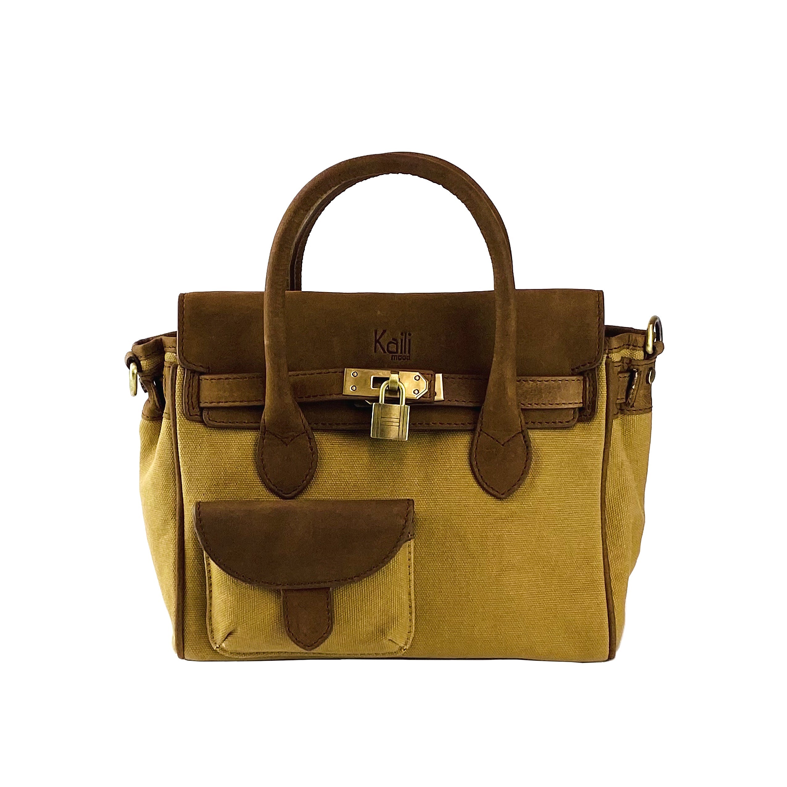 Bolso "Livia" - Avellana y cuero